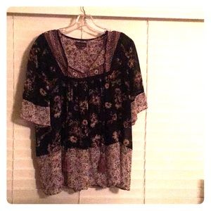 Floral printed blouse